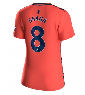 Everton Amadou Onana #8 Bortatröja Dam 2023-24 Kortärmad